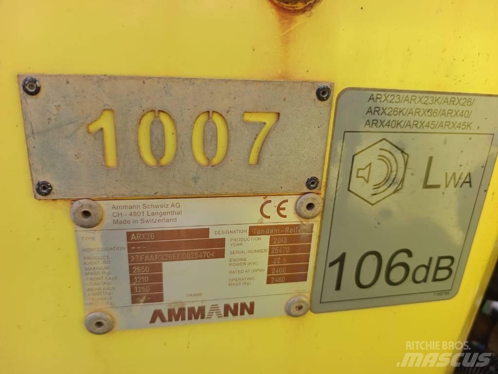 Ammann ARX 26 Tandemové válce