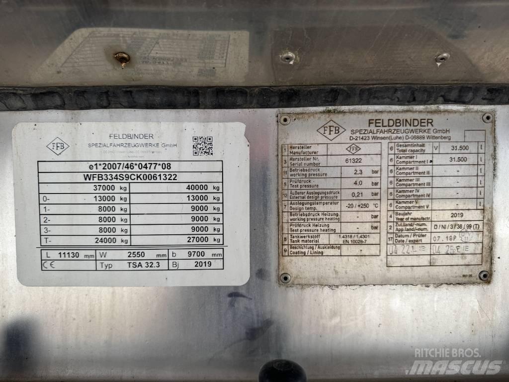 Feldbinder TSA 32,3 Cisternové přívěsy
