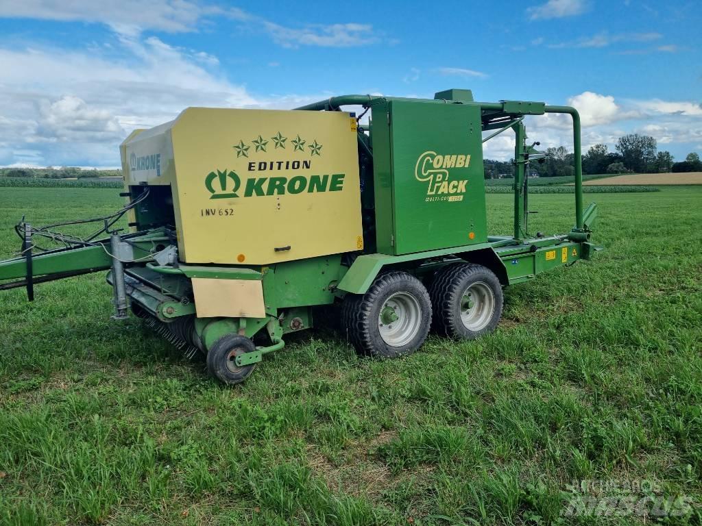 Krone Comprima F125 Lis na válcové balíky