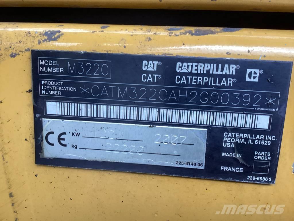 CAT M 322 C MH Stroje pro manipulaci s odpadem