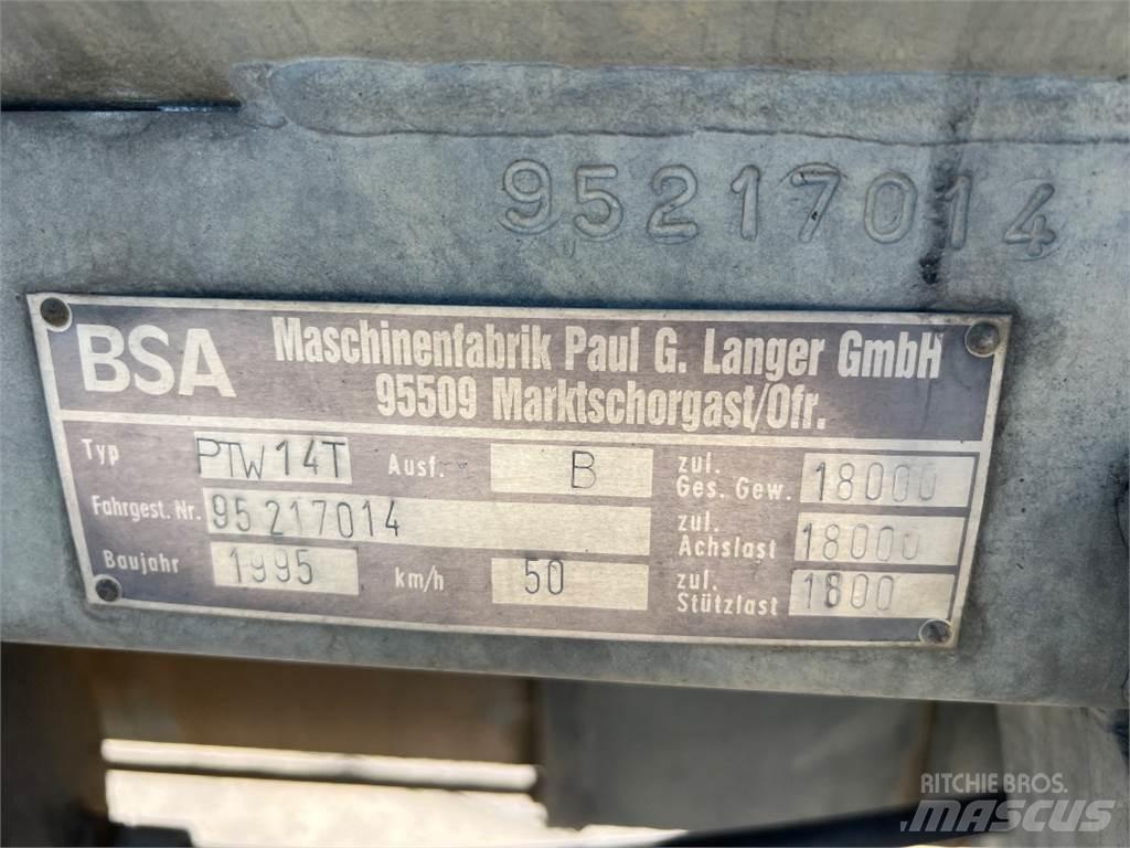 BSA PTW 14 T Kalové cisterny
