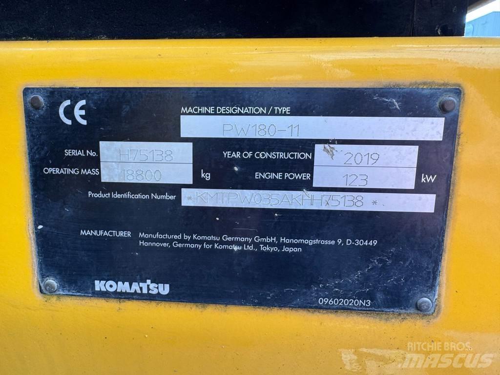 Komatsu PW180-11 Kolová rýpadla