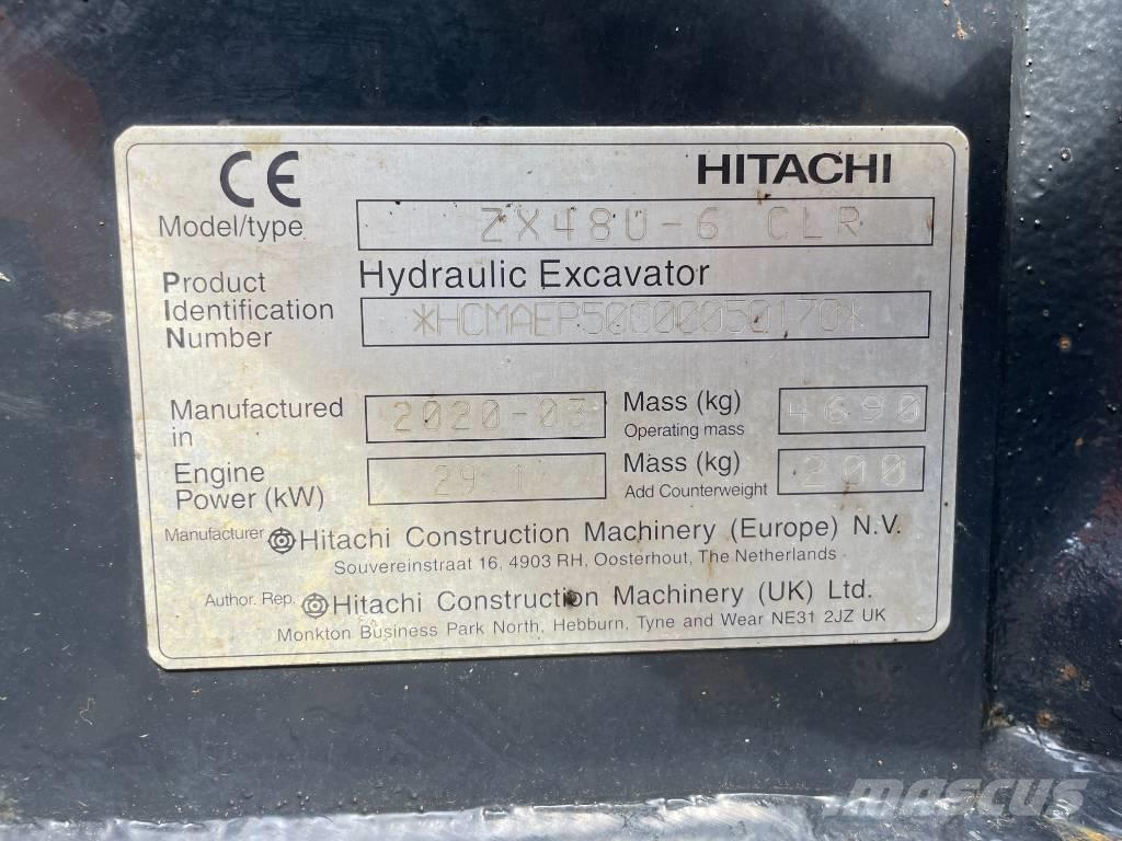 Hitachi ZX 48 U-6 Mini rýpadla < 7t