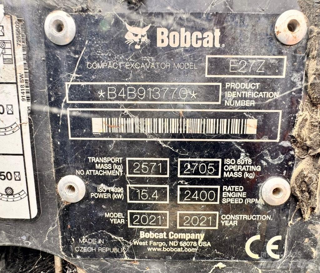 Bobcat E 27z Mini rýpadla < 7t