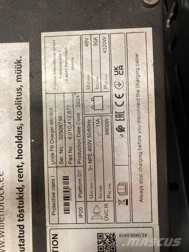 Linde R 14 Retraky
