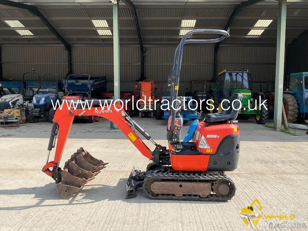 Kubota K 008-3 Mini rýpadla < 7t