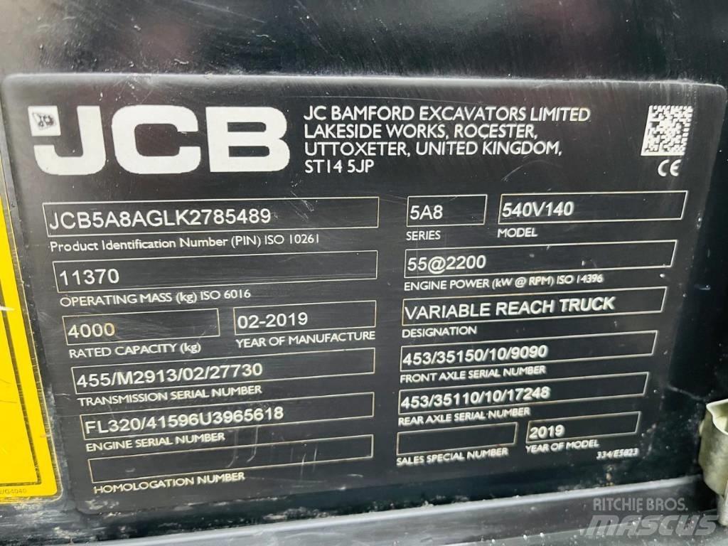 JCB 540-140 Teleskopické manipulátory
