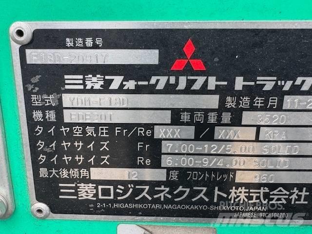 Mitsubishi FD 18 Dieselové vozíky