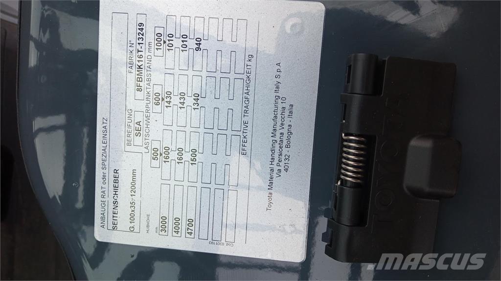 Toyota 8FBMK16T Akumulátorové vozíky