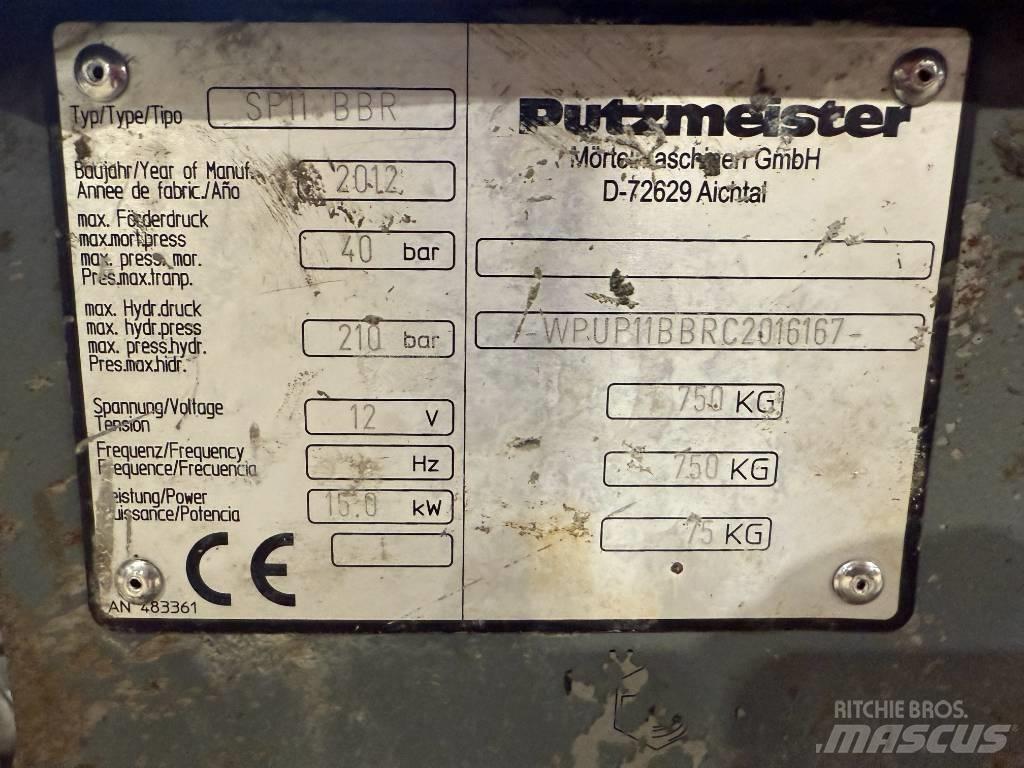 Putzmeister SP 11 Stavební míchačky