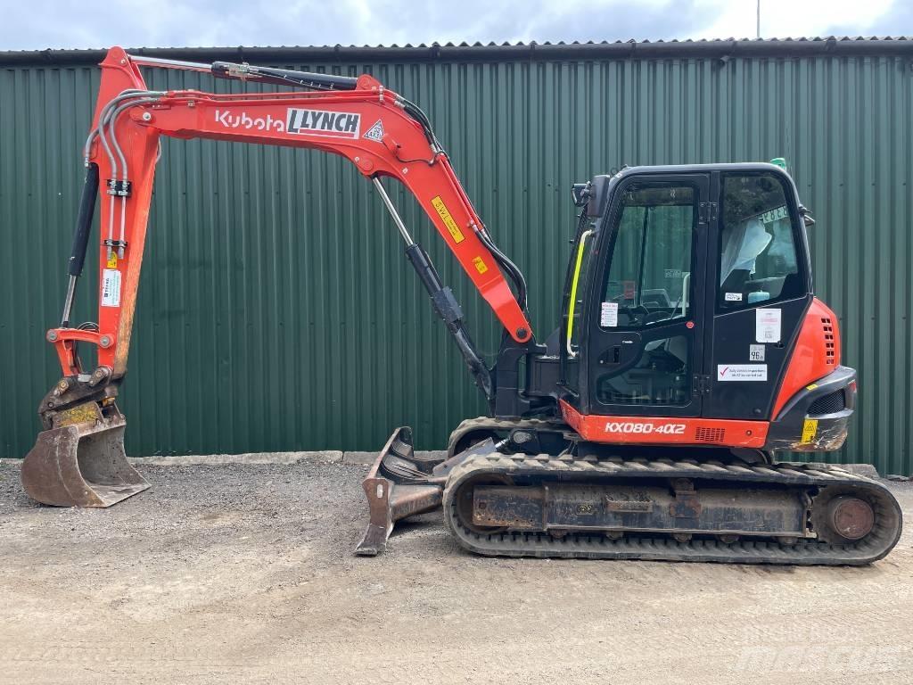 Kubota KX 080-4 Midi rýpadla 7t - 12t