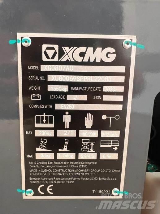 XCMG XG0807AC Nůžková zvedací plošina