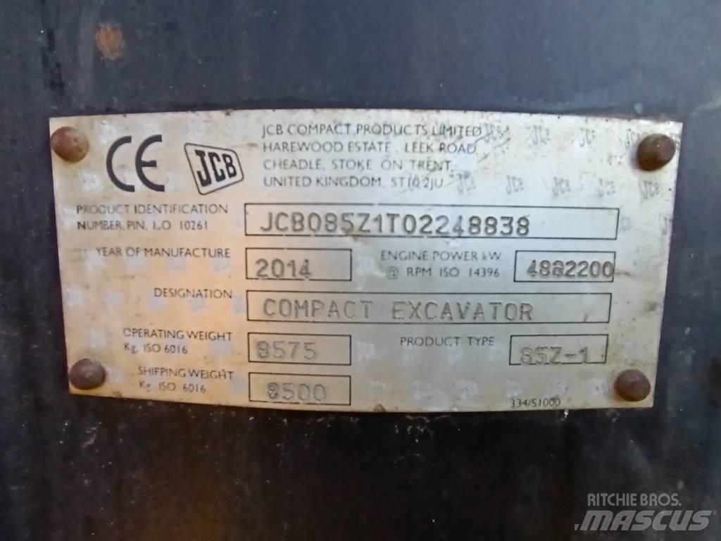 JCB 85 Z-1 Midi rýpadla 7t - 12t