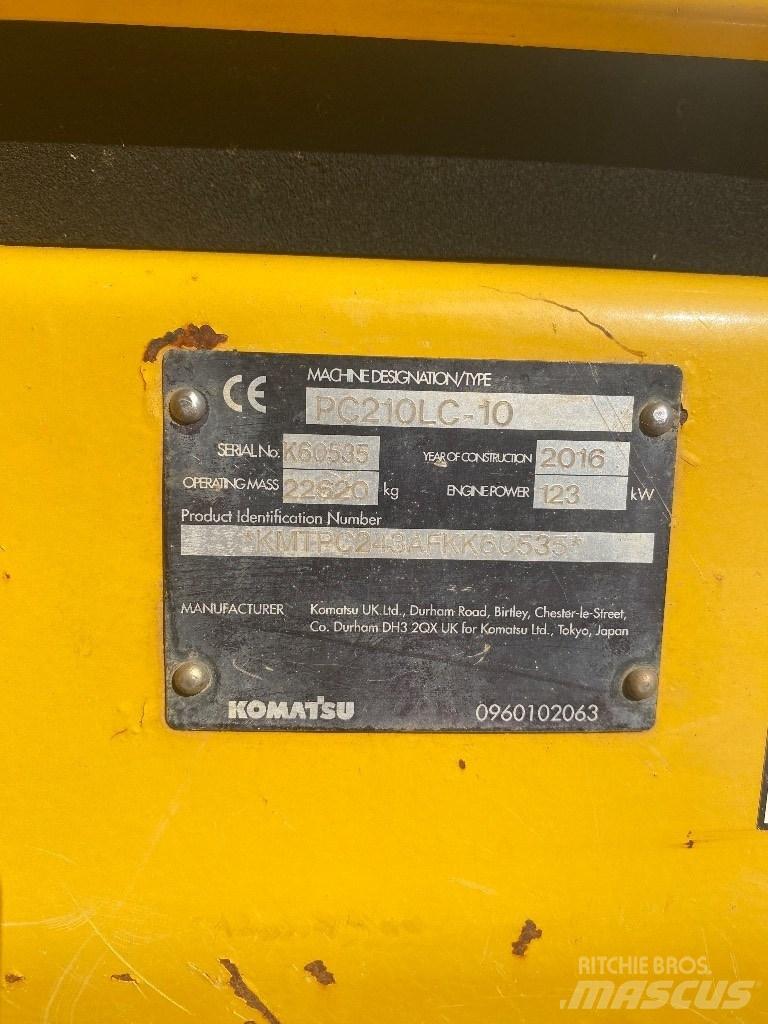 Komatsu PC 210 LC-10 Pásová rýpadla