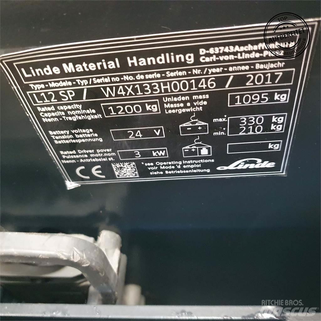 Linde L12SP Ručně vedené vysokozdvižné vozíky