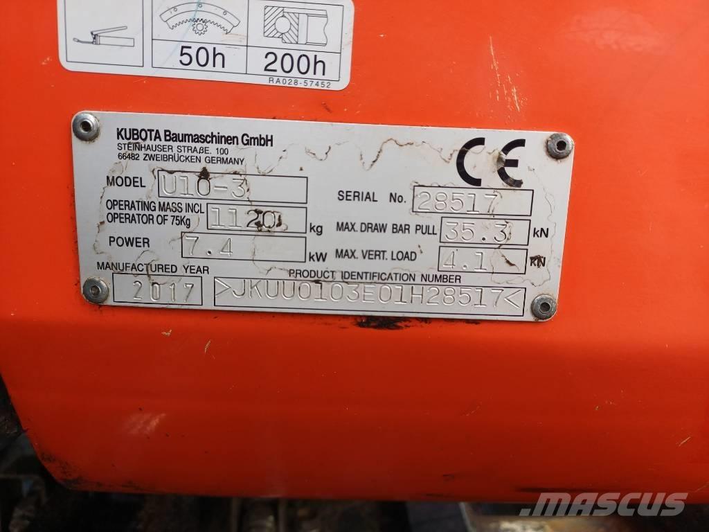 Kubota U 10-3 G Mini rýpadla < 7t