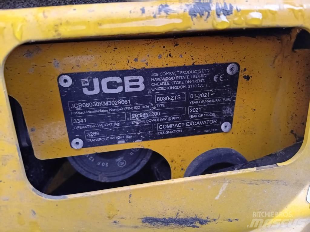JCB 8030 ZTS Mini rýpadla < 7t