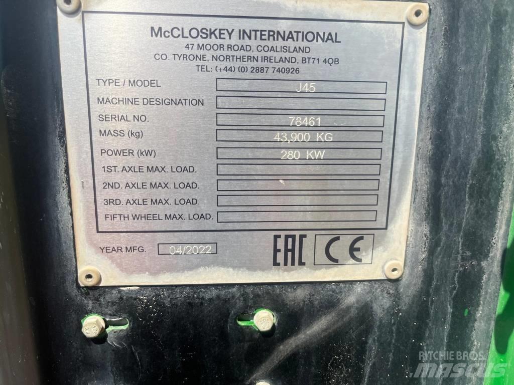 McCloskey J45 Mobilní drtiče