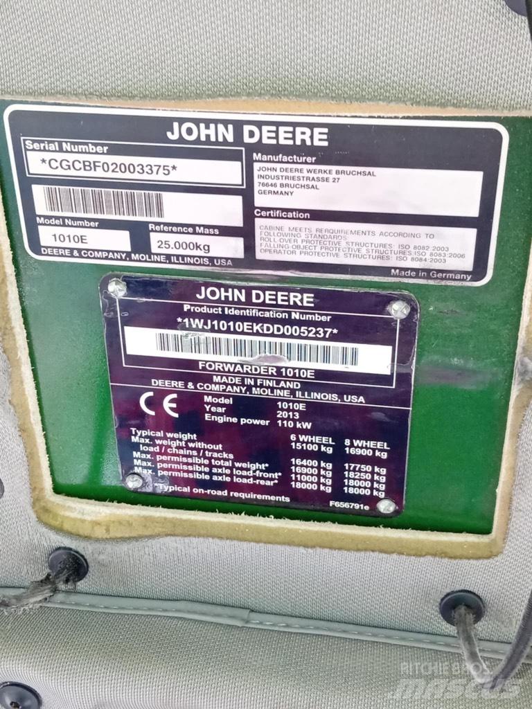 John Deere 1010 E Vyvážecí traktory