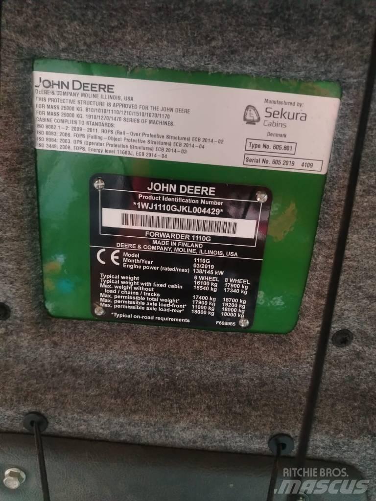 John Deere 1110 Vyvážecí traktory