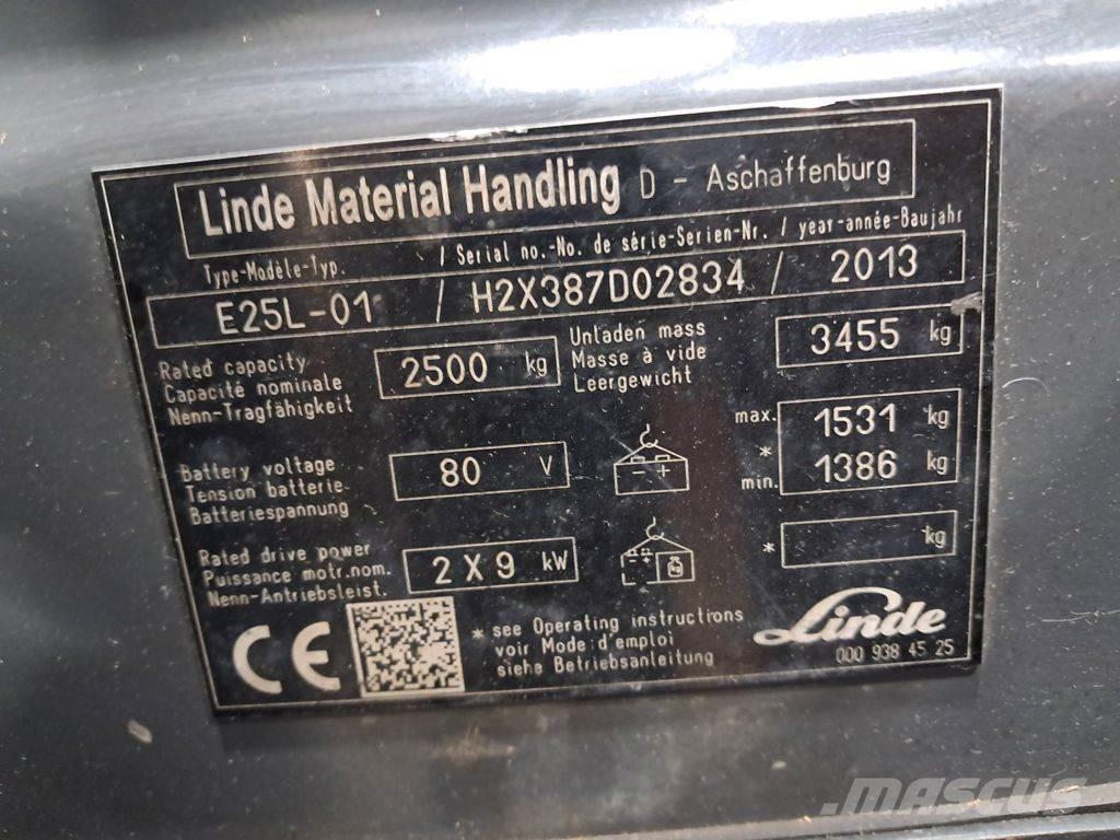 Linde E25L-01 Akumulátorové vozíky