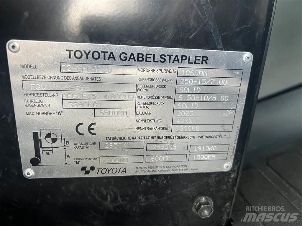 Toyota 8FGJF35 LPG vozíky