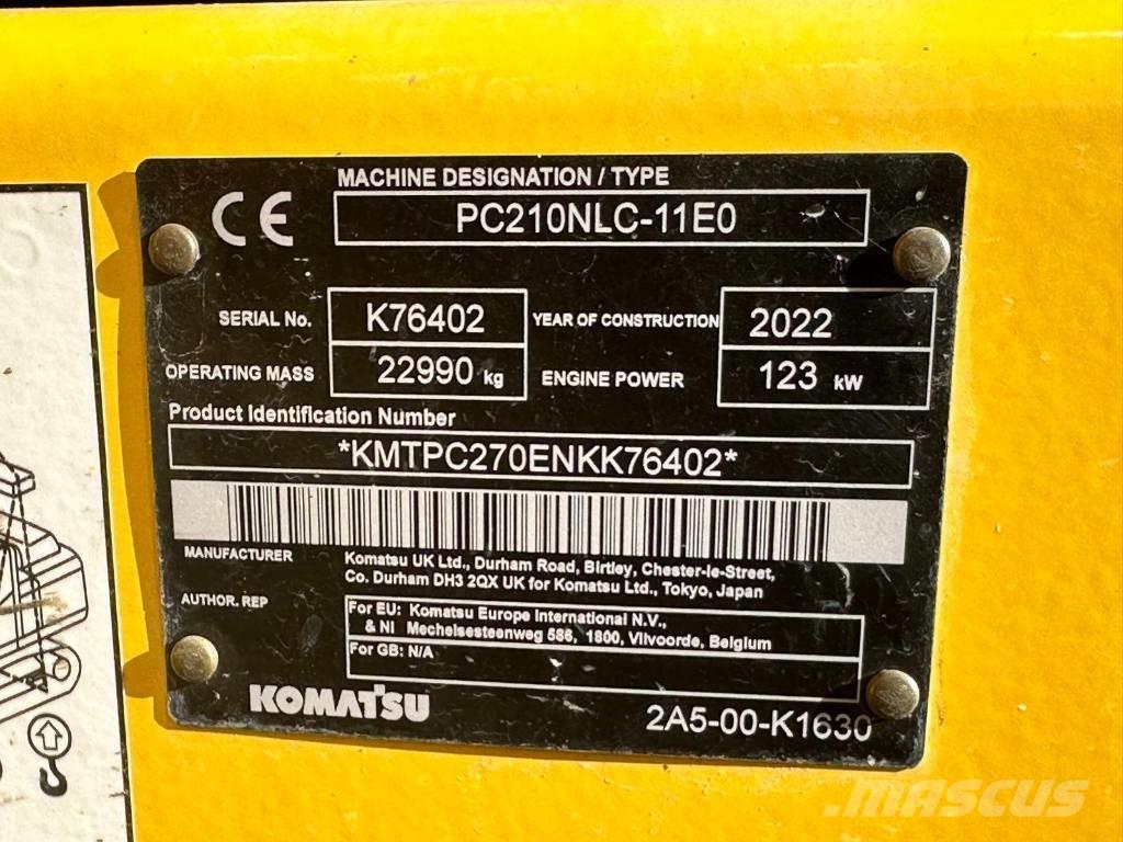 Komatsu PC 210 NLC Pásová rýpadla