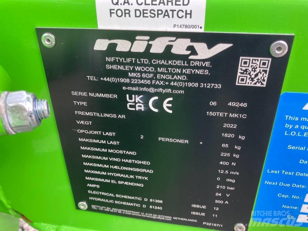 Niftylift 150TET Přívěsové plošiny