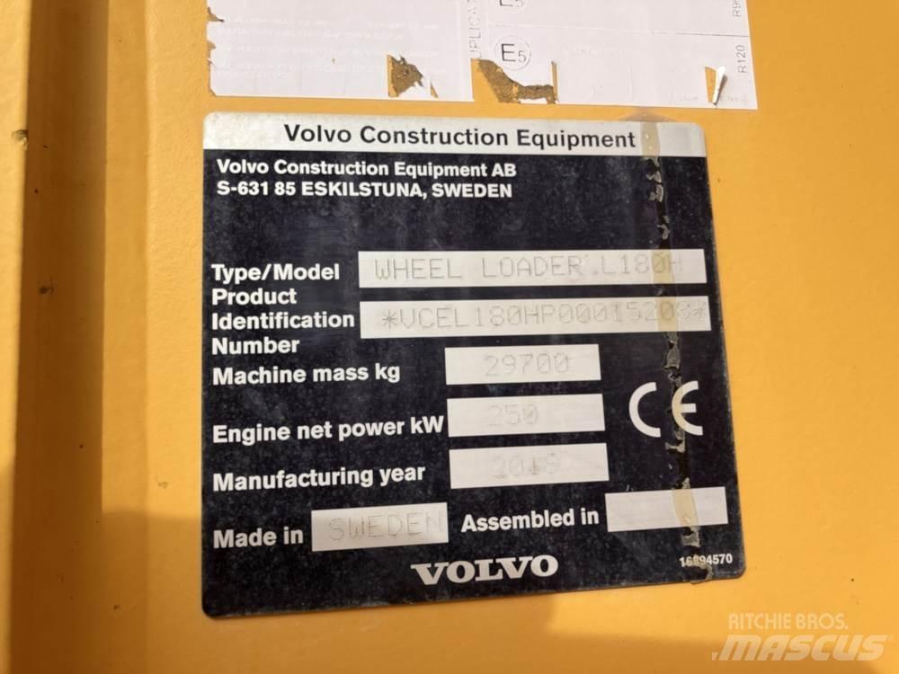Volvo L180H Kolové nakladače