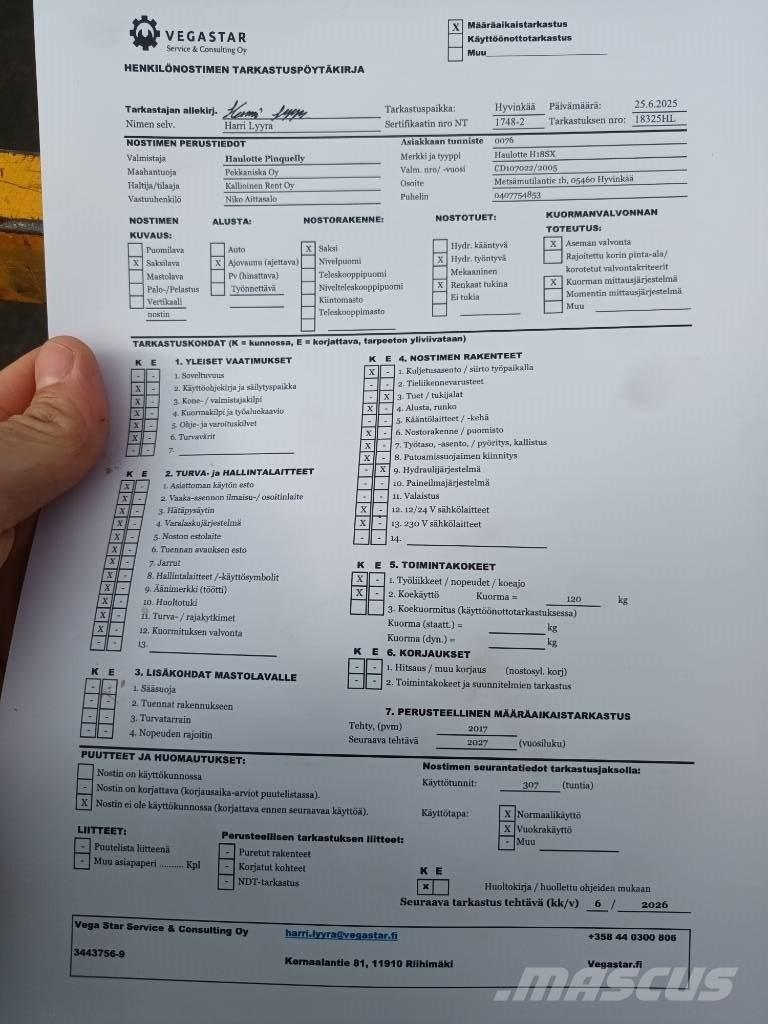 Haulotte H 18 SX Nůžková zvedací plošina