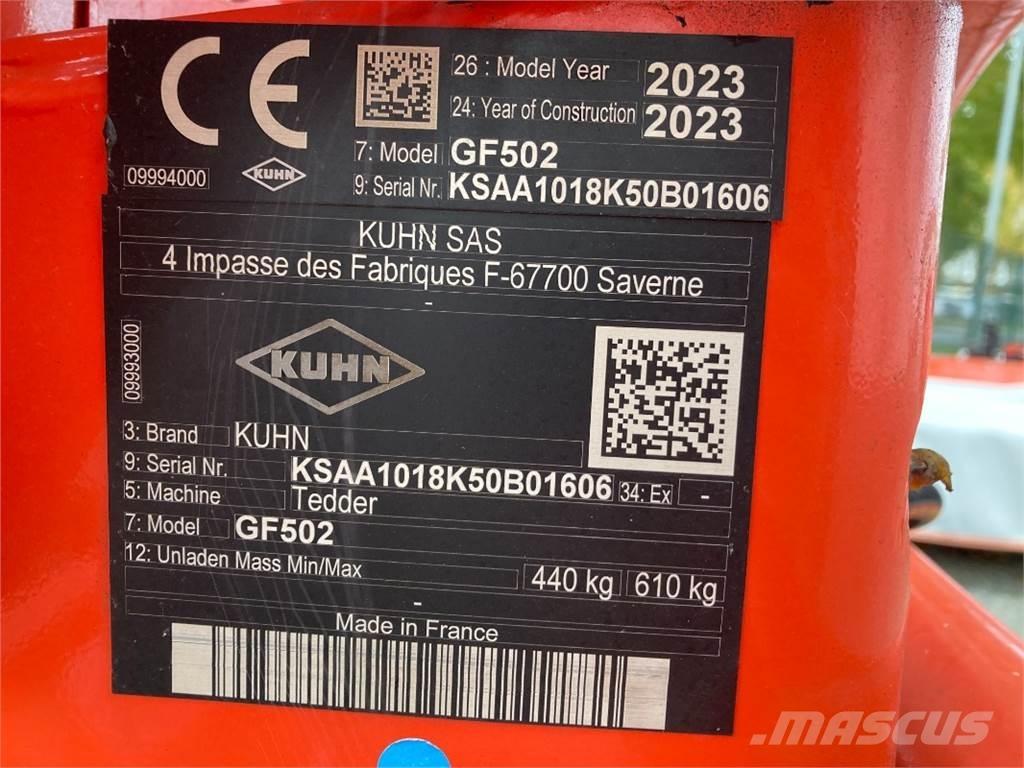 Kuhn GF 502 Obraceče a shrabovače sena