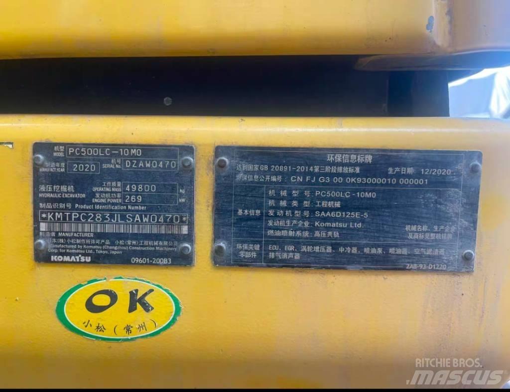 Komatsu pc500lc-10mo Obojživelná rypadla