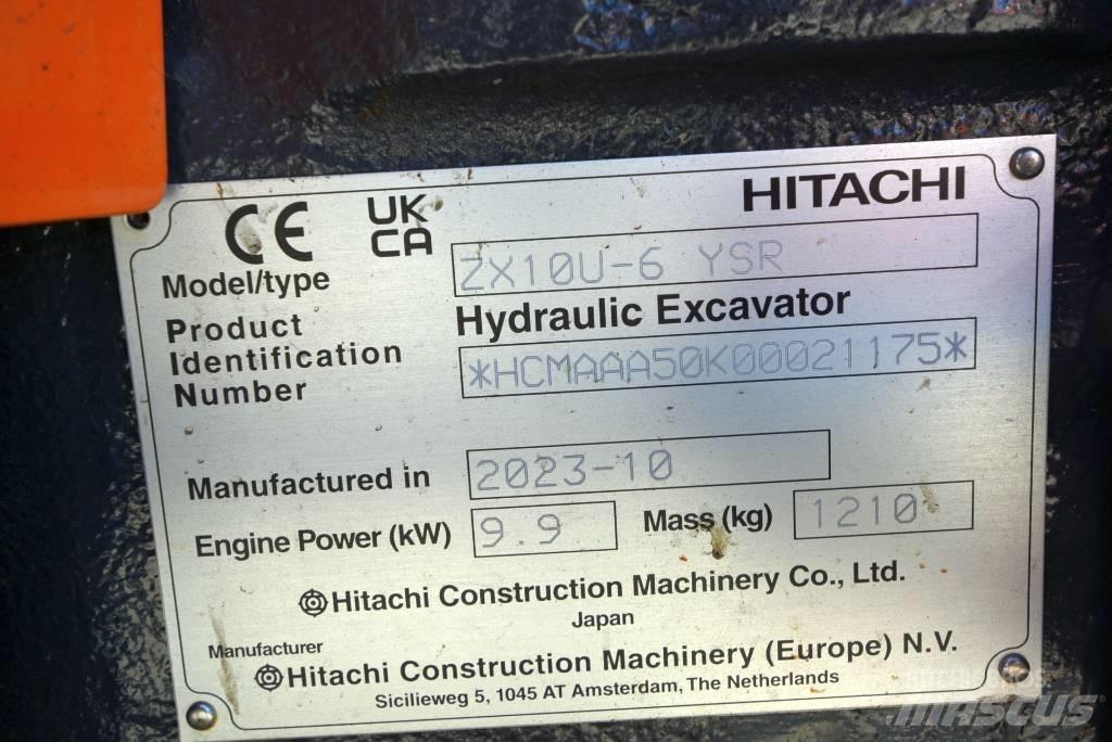 Hitachi ZX 10U-6 Mini rýpadla < 7t