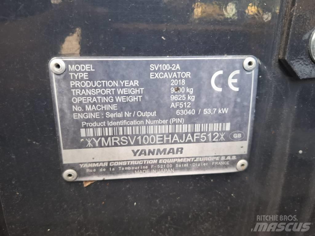 Yanmar SV 100-2A Midi rýpadla 7t - 12t