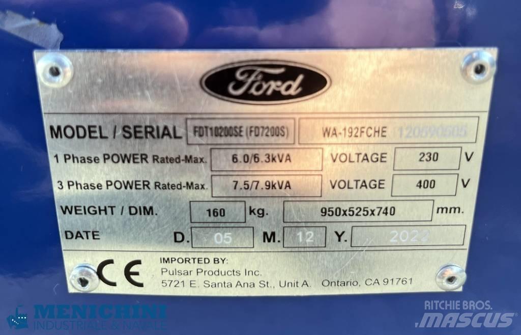 Ford FDT10200SE Naftové generátory
