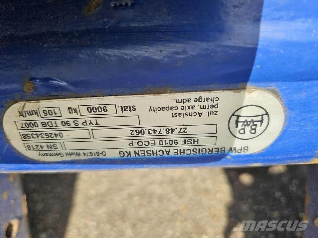BPW HSF 9010 ECO-P Nápravy