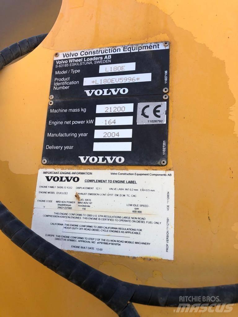 Volvo L 180 E Kolové nakladače
