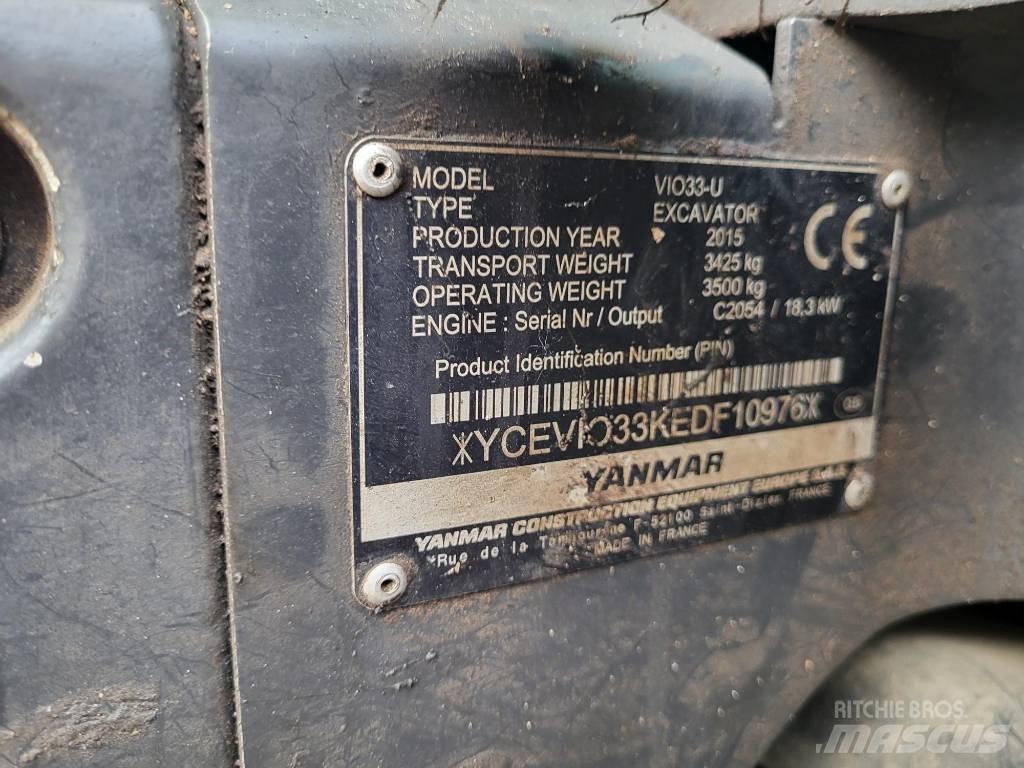 Yanmar Vio 33 U Mini rýpadla < 7t