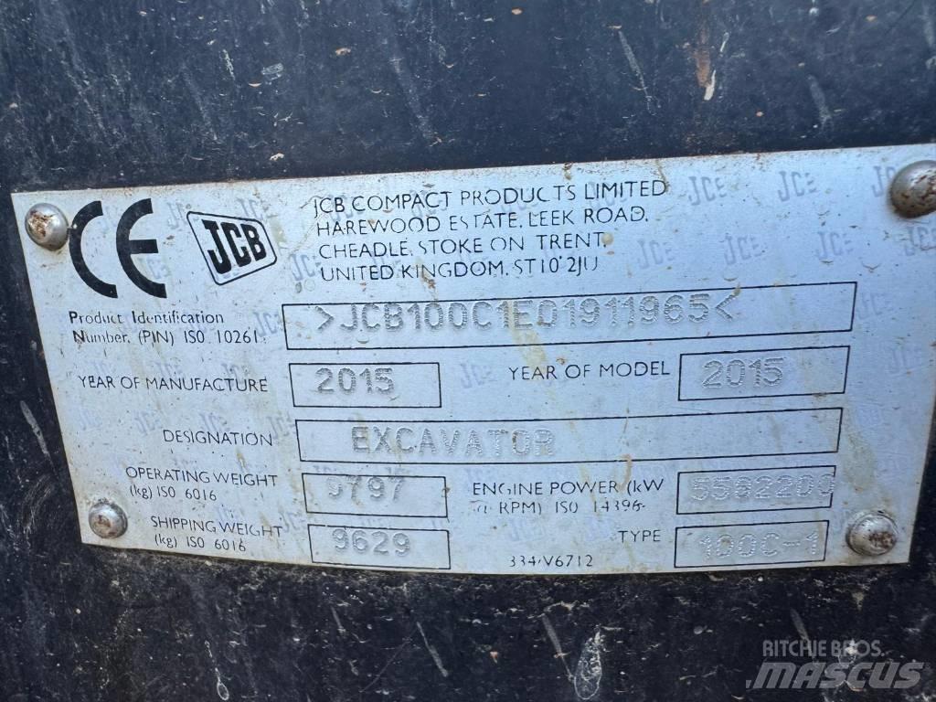 JCB 100 C-1 Midi rýpadla 7t - 12t