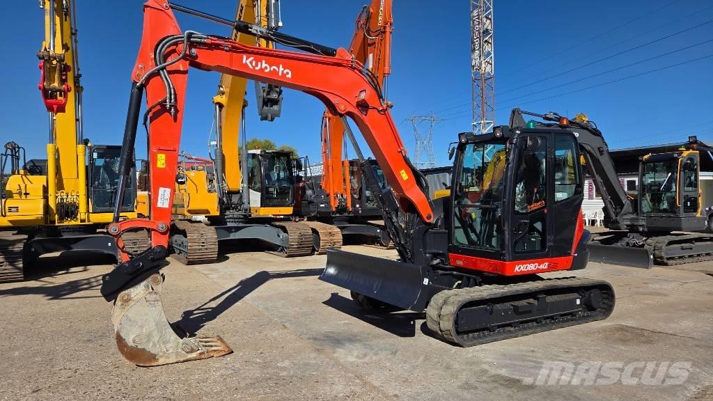 Kubota KX 080-4 Midi rýpadla 7t - 12t