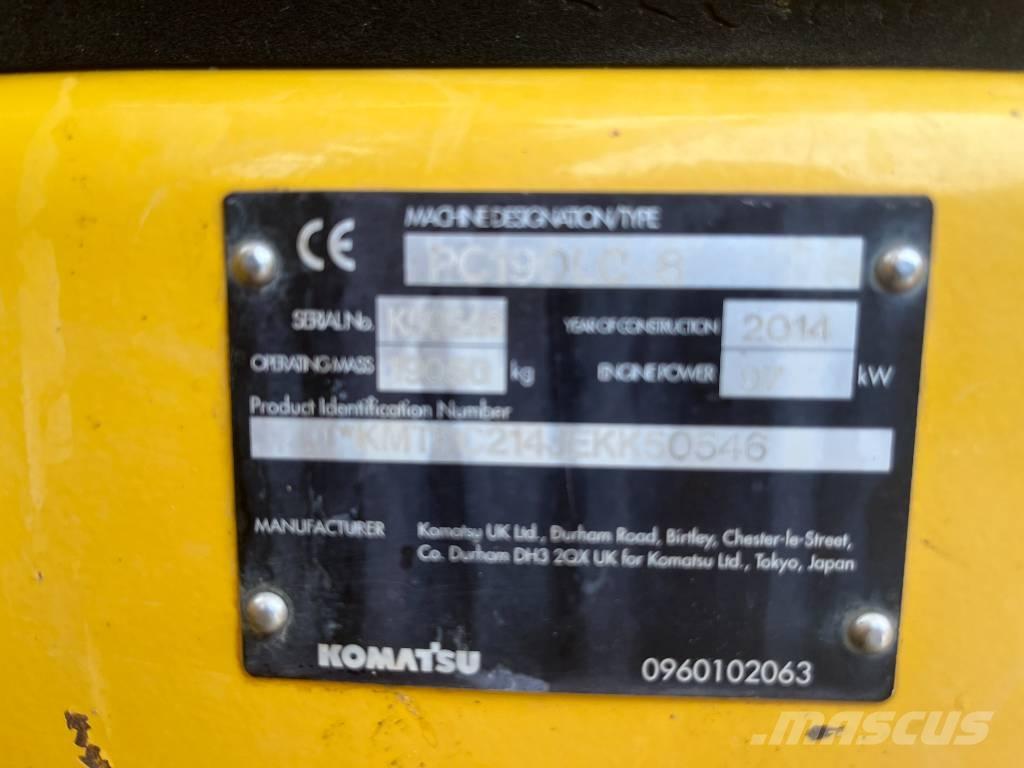 Komatsu PC 190 LC-8 Pásová rýpadla