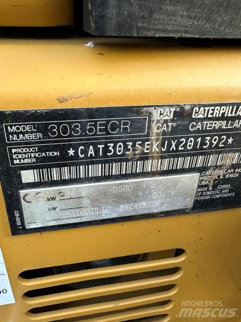 CAT 303.5 E CR Mini rýpadla < 7t