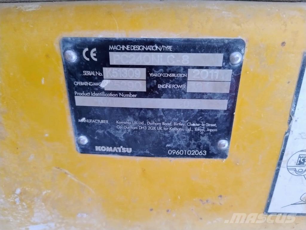Komatsu PC 240 NLC-8 Pásová rýpadla
