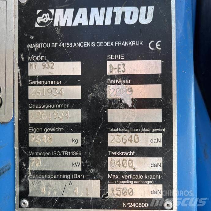 Manitou MT 932 Teleskopické manipulátory