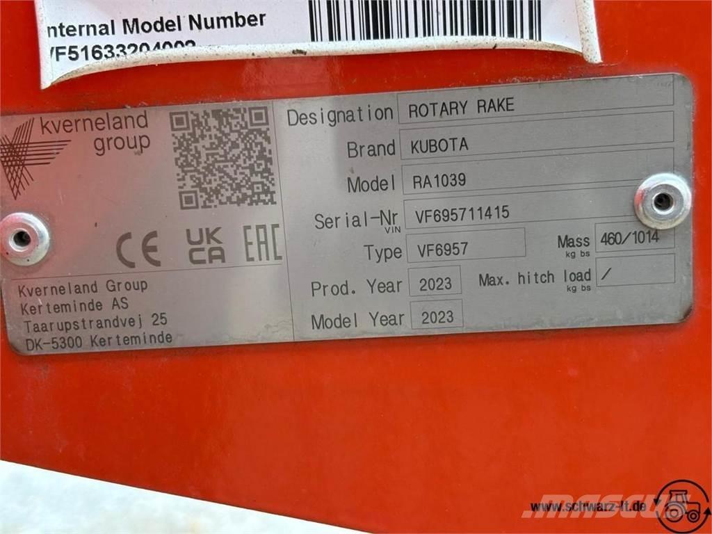 Kubota RA 1039 Řádkovače