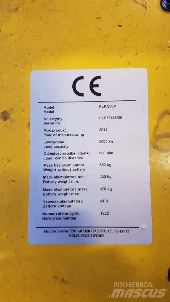 Atlet PLP200 Nízkozdvižný vozík
