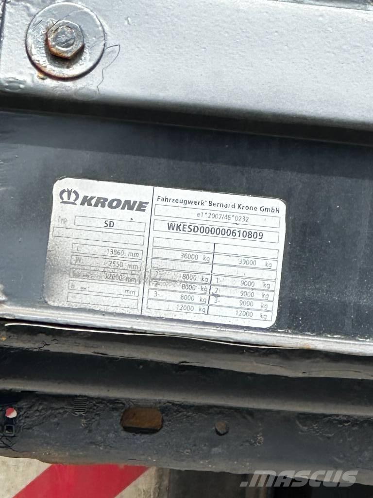 Krone SD Valníkové návěsy/Návěsy se sklápěcími bočnicemi