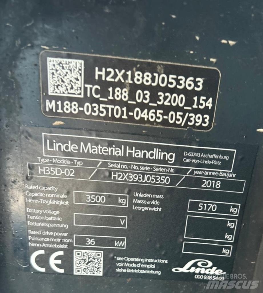 Linde H35D-02 EVO Dieselové vozíky