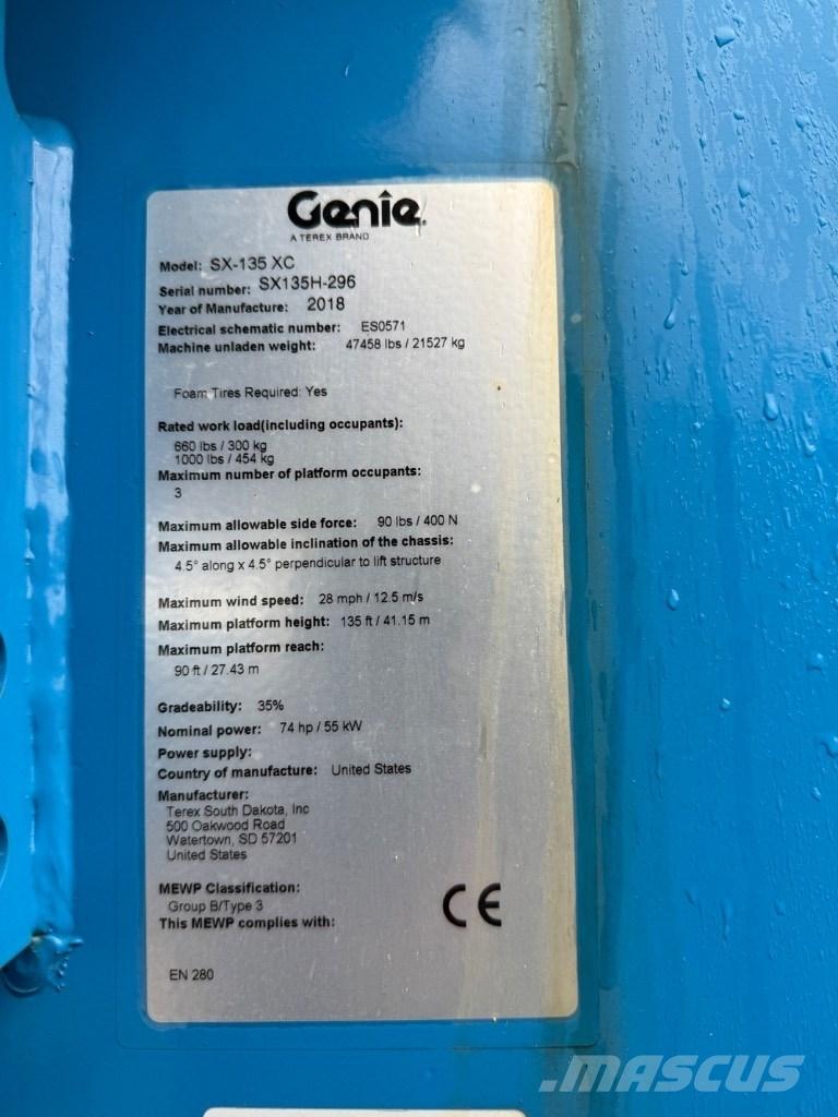 Genie SX 135 XC Kloubové plošiny