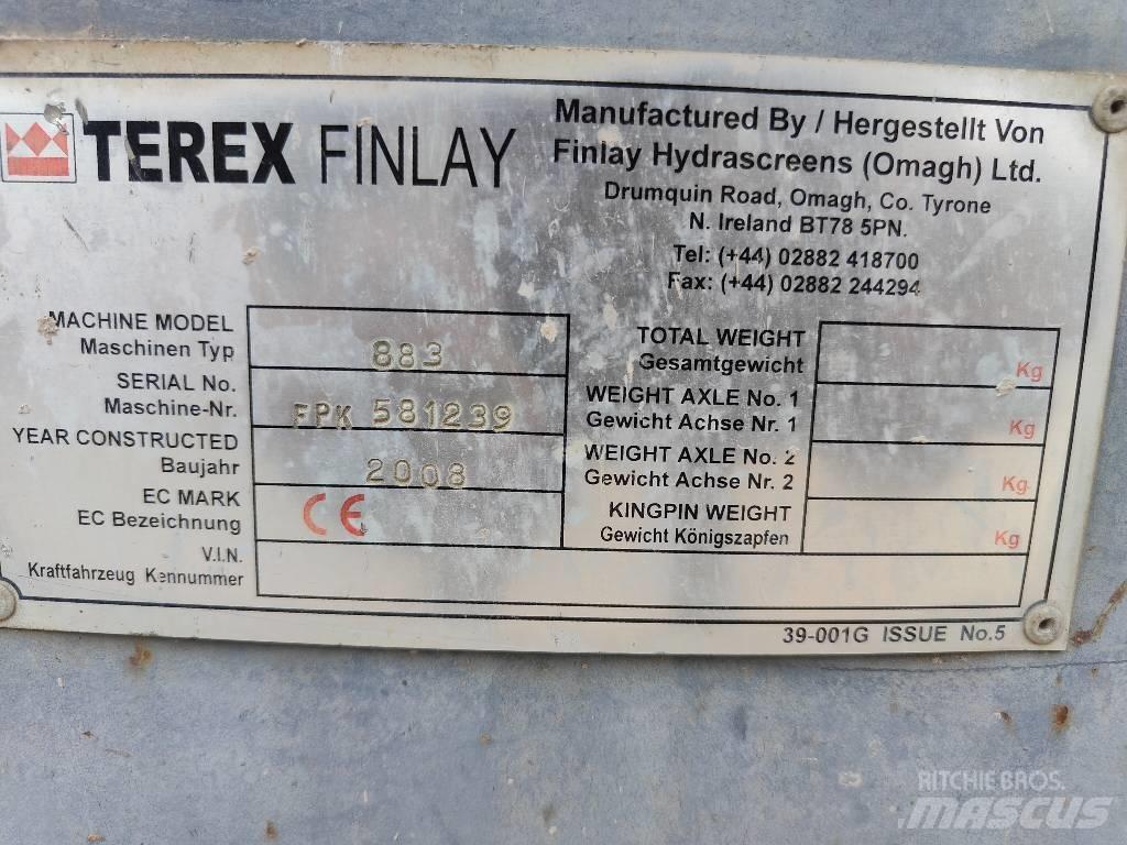 Terex Finlay 883 Mobilní třídiče